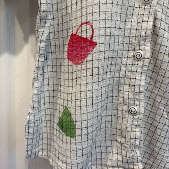 Vintage Play Alegre Hand painted Button Up Blouse - Size Small - Picture 3 of 7